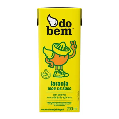 Suco de Laranja Integral Do Bem 100% de Suco 200ml