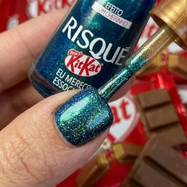 Esmalte Efeito com Cheirinho Risqu&eacute; Kitkat Eu Mere&ccedil;o Esse Glow 8ml