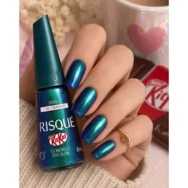 Esmalte Efeito com Cheirinho Risqu&eacute; Kitkat Eu Mere&ccedil;o Esse Glow 8ml