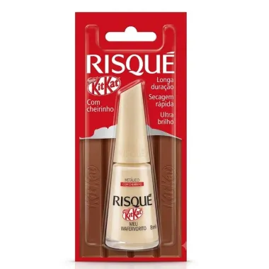 Esmalte Met&aacute;lico com Cheirinho Risqu&eacute; Kitkat Meu Wafervorito 8ml