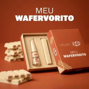 Esmalte Met&aacute;lico com Cheirinho Risqu&eacute; Kitkat Meu Wafervorito 8ml