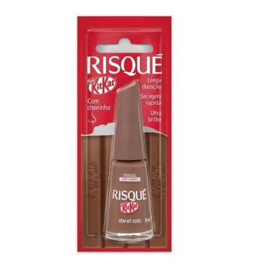 Esmalte Cremoso com Cheirinho Risqu&eacute; Kitkat Vem Kit Kero 8ml