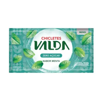 Chicletes Valda Sabor Menta Zero A&ccedil;&uacute;car 8g