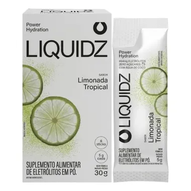 Liquidz Power Hydration Sabor Limonada Tropical 6 Sticks de 5g cada - 30G
