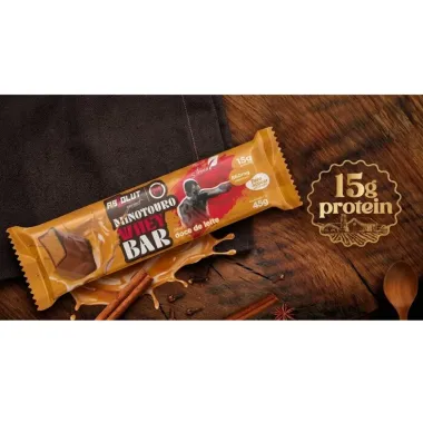 Whey Bar Absolut Gourmet Minotouro 15g de Prote&iacute;na Sabor Doce de Leite 45g