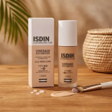 Isdin Fotoprotector Coverage Alta Cobertura FPS 60 2.0 Beige 30g