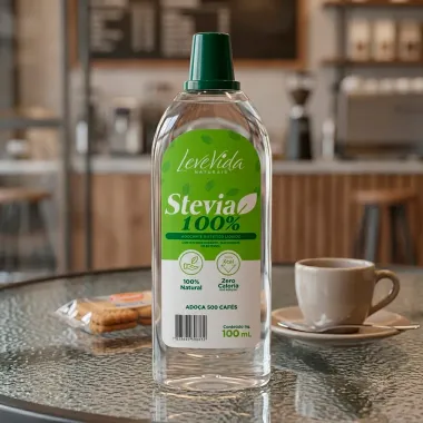 Ado&ccedil;ante L&iacute;quido LeveVida Naturais Stevia 100% 100ml