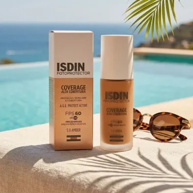 Isdin Fotoprotector Coverage Alta Cobertura FPS 60 5.0 Amber 30g