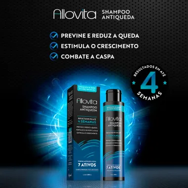 Shampoo Antiqueda Allovita 7 Ativos Masculino 200ml