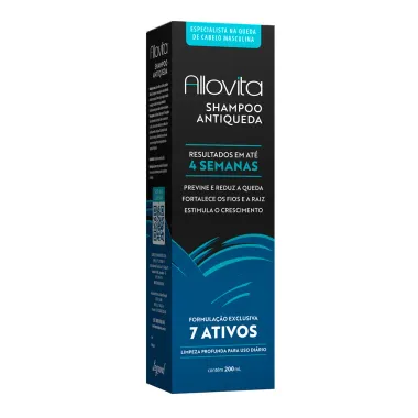 Shampoo Antiqueda Allovita 7 Ativos Masculino 200ml