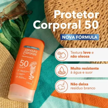 Protetor Solar Cenoura e Bronze FPS 50 com 200ml