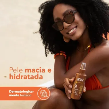 Bronzeador &Oacute;leo Cenoura e Bronze FPS 6 Spray 110ml