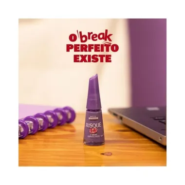 Esmalte Met&aacute;lico com Cheirinho Risqu&eacute; Kitkat O Break Perfeito Existe 8ml