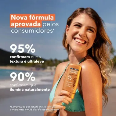 Lo&ccedil;&atilde;o Bronzeadora Cenoura e Bronze FPS 15 com Cor 110ml