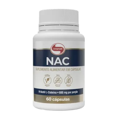 NAC 600mg Vitafor com 60 Capsulas