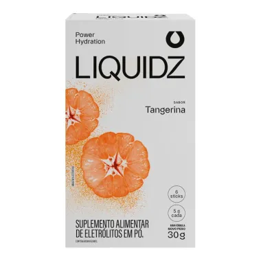 Liquidz Power Hydration Suplemento Alimentar de Eletr&oacute;litos em P&oacute; Sabor Tangerina 30g