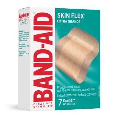 Curativo Band Aid Skin Flex Extra Grande 7 Unidades