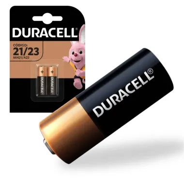 Pilha Mini Alcalina Duracell MN21 / A23 com 2 Unidades
