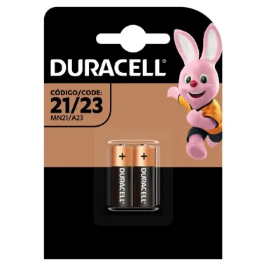 Pilha Mini Alcalina Duracell MN21 / A23 com 2 Unidades