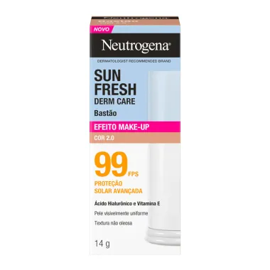 Protetor Solar Facial Neutrogena Sun Fresh Derm Care Bast&atilde;o FPS 99 Efeito MakeUp Cor 2.0 14g
