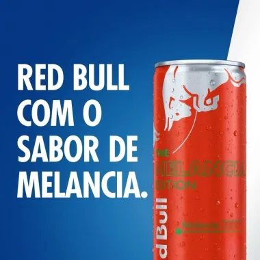Energ&eacute;tico Red Bull Energy Drink The Melancia Edition Sabor Melancia 473ml