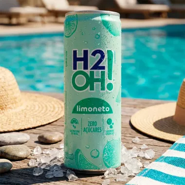 Refrigerante H2OH! Sabor Limoneto Zero A&ccedil;&uacute;cares Lata 350ml