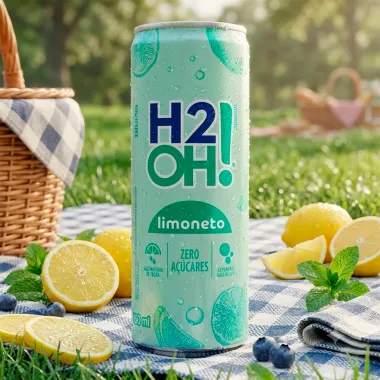 Refrigerante H2OH! Sabor Limoneto Zero A&ccedil;&uacute;cares Lata 350ml
