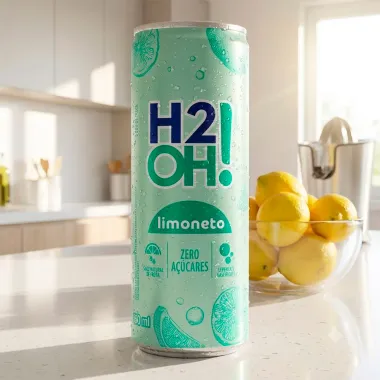 Refrigerante H2OH! Sabor Limoneto Zero A&ccedil;&uacute;cares Lata 350ml