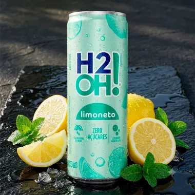 Refrigerante H2OH! Sabor Limoneto Zero A&ccedil;&uacute;cares Lata 350ml