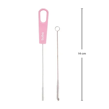 Kit Escovas de Limpeza Canudo Buba 2 Unidades