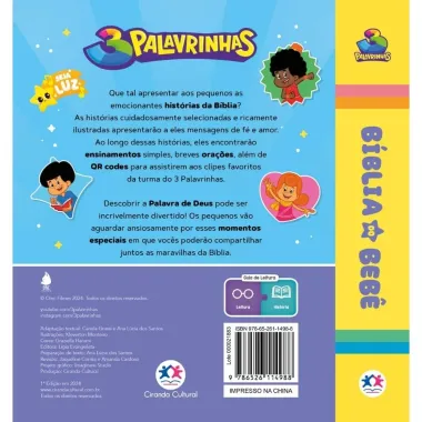 Livro Ciranda Cultural B&iacute;blia do Beb&ecirc; 3 Palavrinhas