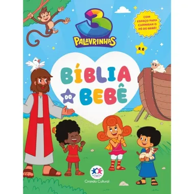Livro Ciranda Cultural B&iacute;blia do Beb&ecirc; 3 Palavrinhas