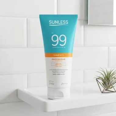 Protetor Solar Corpo e Rosto Sunless Toque Seco Sem Cor FPS99 200g