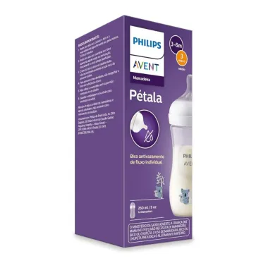Mamadeira Philips Avent P&eacute;tala Bico Ritmo Individual Estampa Coala + 1 m&ecirc;s 260ml