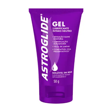 Gel Lubrificante &Iacute;ntimo Neutro Astroglide Sol&uacute;vel em &Aacute;gua 50g