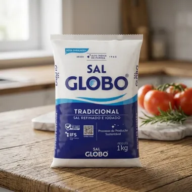 Sal Refinado e Iodado Globo Tradicional 1kg