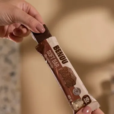 Barra Protein Bendu Soft Bar 12g de Prote&iacute;na Chocolate Belga Zero 45g