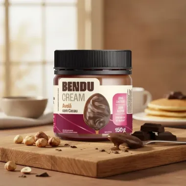 Cream Bendu Avel&atilde; com Cacau Zero Lactose, Gl&uacute;ten e Zero A&ccedil;&uacute;car 150g