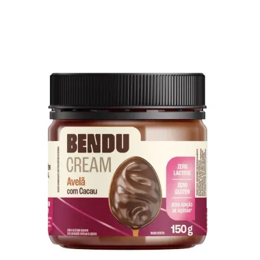 Cream Bendu Avel&atilde; com Cacau Zero Lactose, Gl&uacute;ten e Zero A&ccedil;&uacute;car 150g