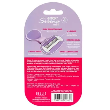 Aparelho de Depilar Enox Serena 4 Mini com 1 Unidade