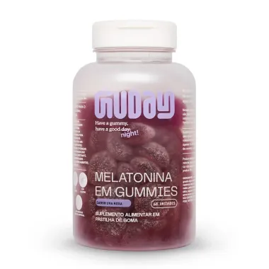 Melatonina em Gummies Guday Sabor Uva Roxa com 60 Unidades