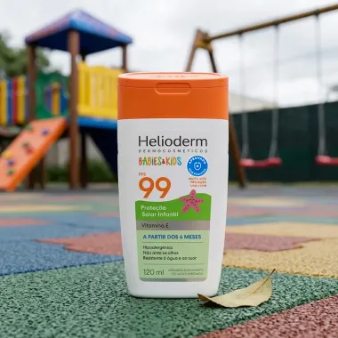 Protetor Solar Helioderm Babies e Kids FPS 99 com Vitamina E 120ml