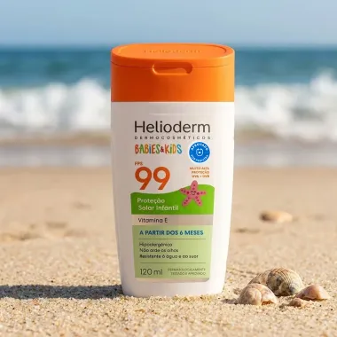 Protetor Solar Helioderm Babies e Kids FPS 99 com Vitamina E 120ml