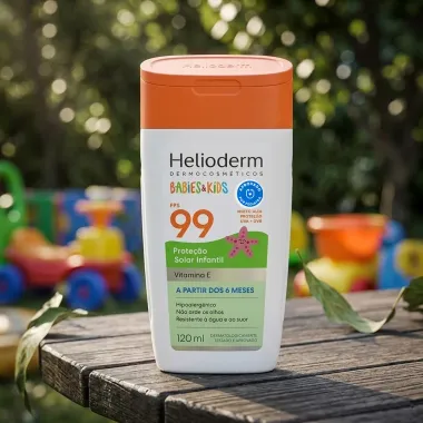 Protetor Solar Helioderm Babies e Kids FPS 99 com Vitamina E 120ml
