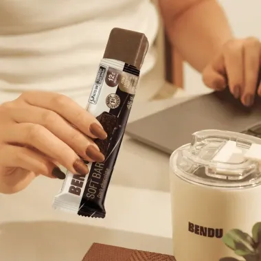 Barra de Prote&iacute;na Bendu Soft Bar Sabor Dark Chocolate com 12g de Prote&iacute;na 45g