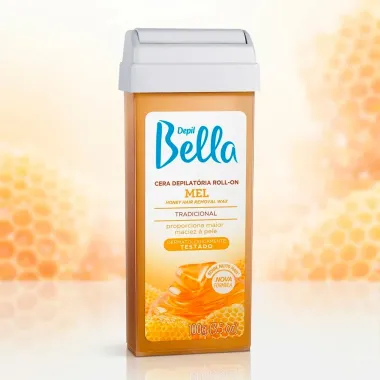 Cera Depilat&oacute;ria Roll-on Depil Bella Mel Tradicional 100g