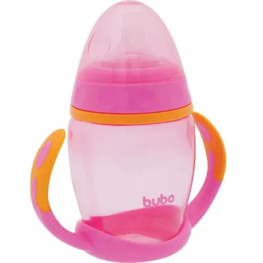Copo com Al&ccedil;a Remov&iacute;vel Buba +6 Meses Bico em Silicone 250ml