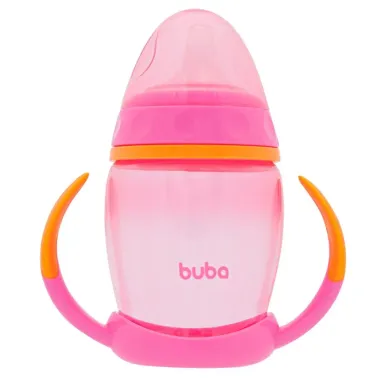 Copo com Al&ccedil;a Remov&iacute;vel Buba +6 Meses Bico em Silicone 250ml