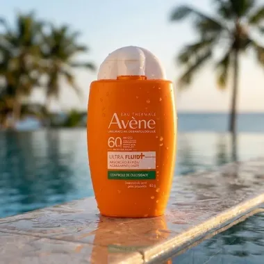Protetor Solar Av&egrave;ne Ultra Fluid+ FPS 60 Controle de Oleosidade Sem Cor 40G