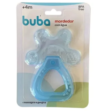 Mordedor com &Aacute;gua Buba Cor Azul +4 Meses com 1 Unidade